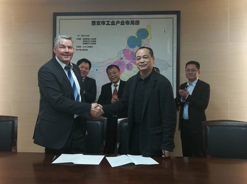 西安市中小企业服务中心与德国HOLTMANN集团签署合作协议