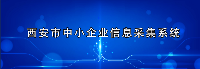 西安市&ldquo;专精特新&rdquo;中小企业信息采集系统