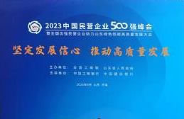 2023中国民营企业500强发布报告/2023中国服务业民营企业100强榜单陕西东岭上榜